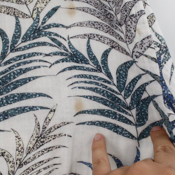 Robert graham shirt mens 4XL Mar Azul Gauze Cotton Cheetah Palm Leaf classic fit - Picture 8 of 16